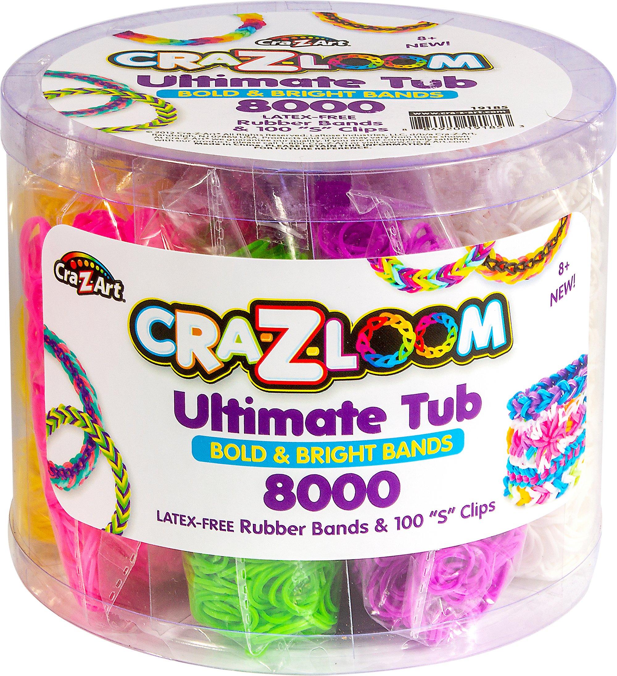 CraZArt CraZLoom Bold and Bright Bands Ultimate Tub 8000 Piece