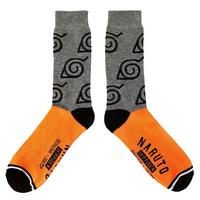 list item 2 of 7 Naruto Symbols 5 Pack Crew Socks