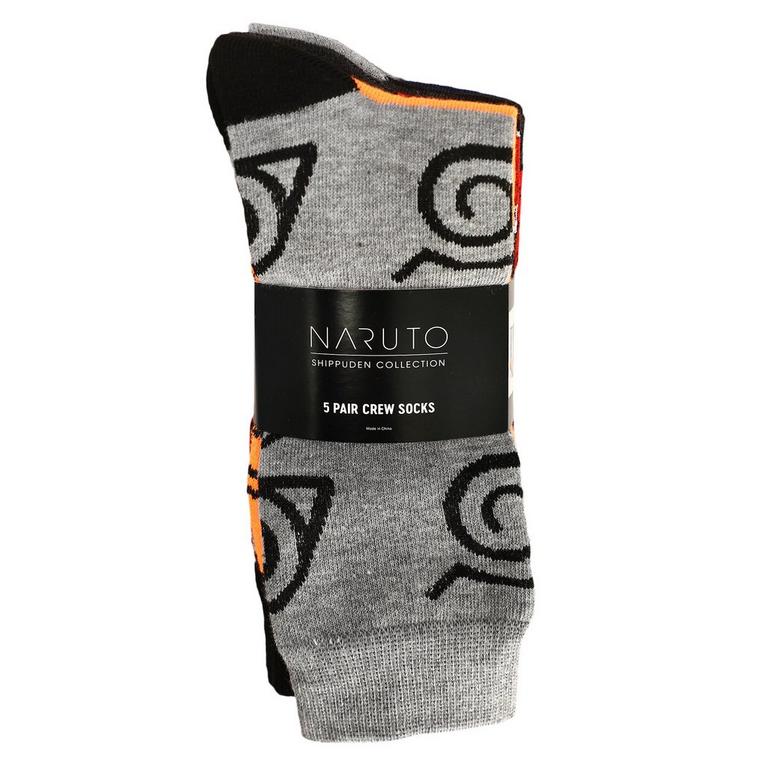 Naruto Symbols 5 Pack Crew Socks