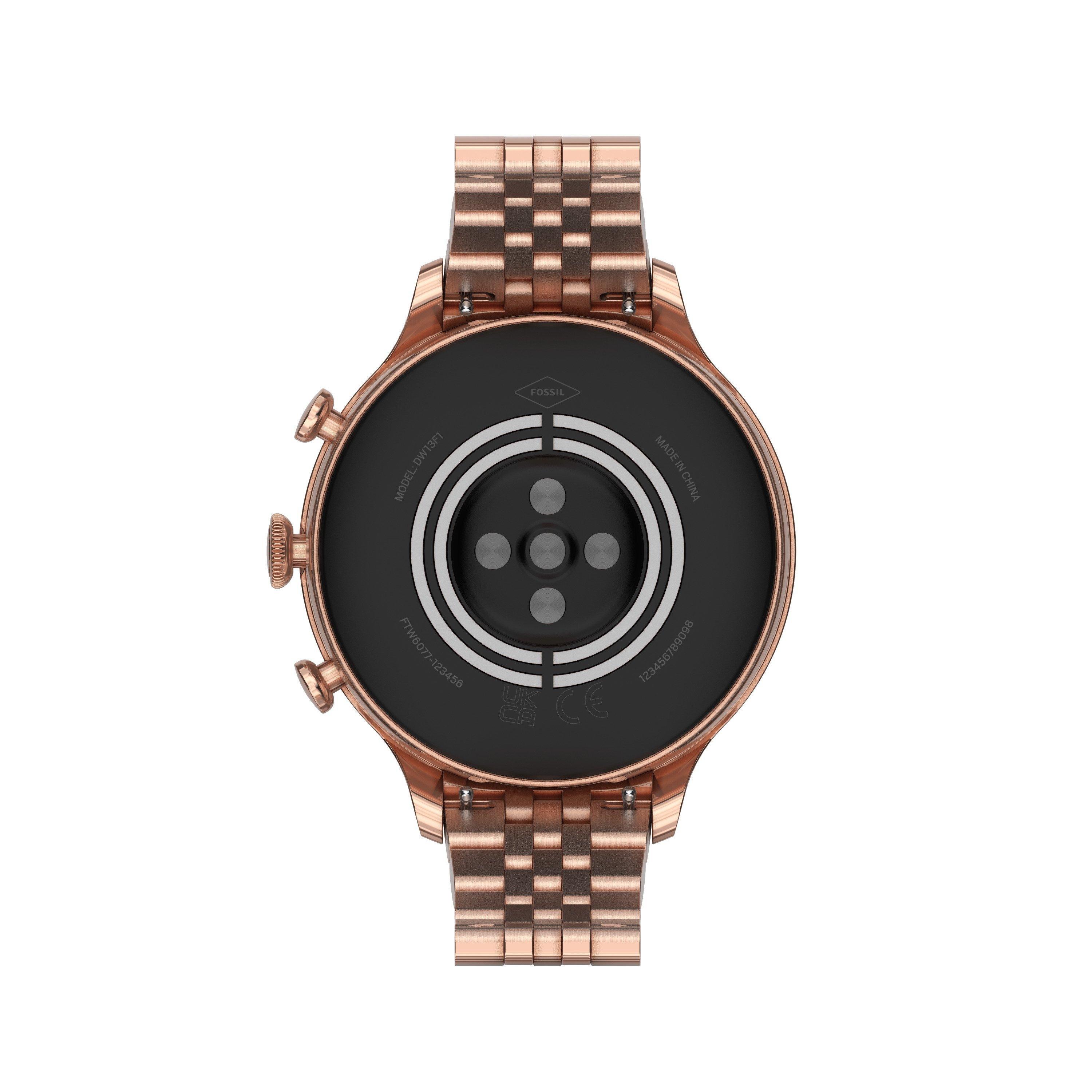 list item 6 of 16 Fossil Gen 6 42mm Smartwatch with Rose Gold Stainless Steel Bracelet