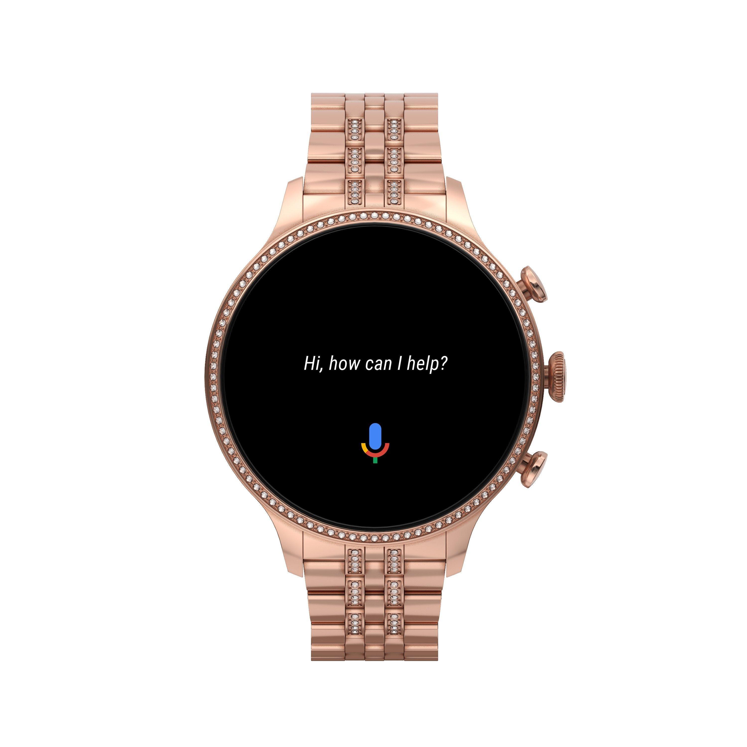 list item 15 of 16 Fossil Gen 6 42mm Smartwatch with Rose Gold Stainless Steel Bracelet