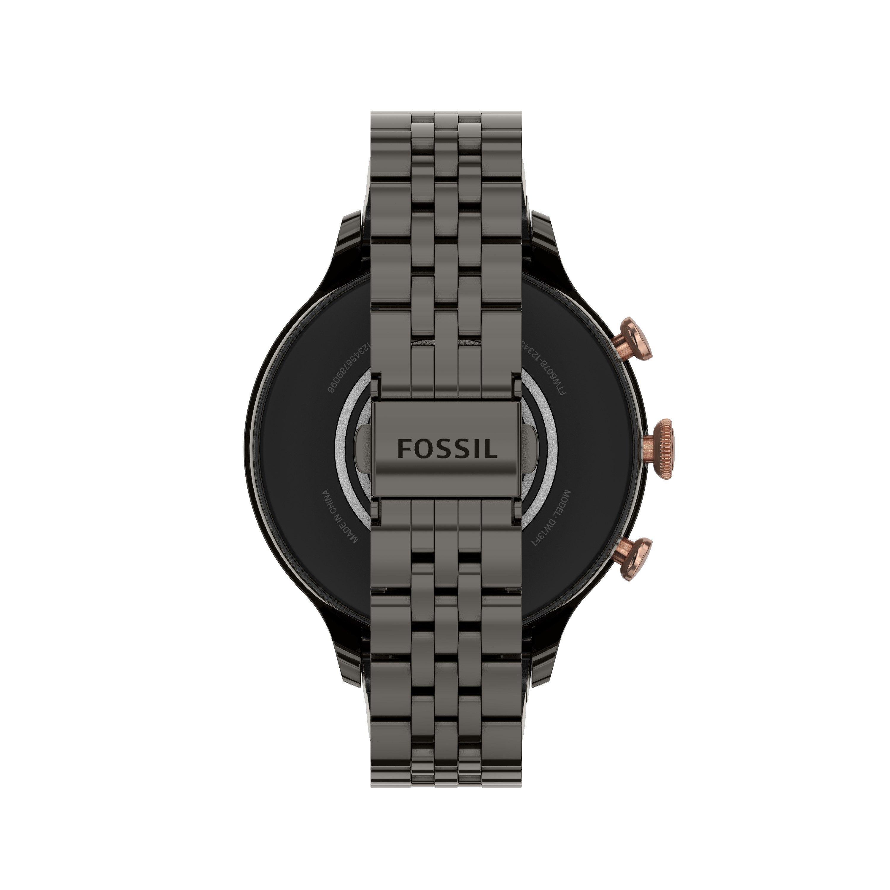 Fossil Gen 6 42mm Smartwatch with Gunmetal Stainless Steel Bracelet