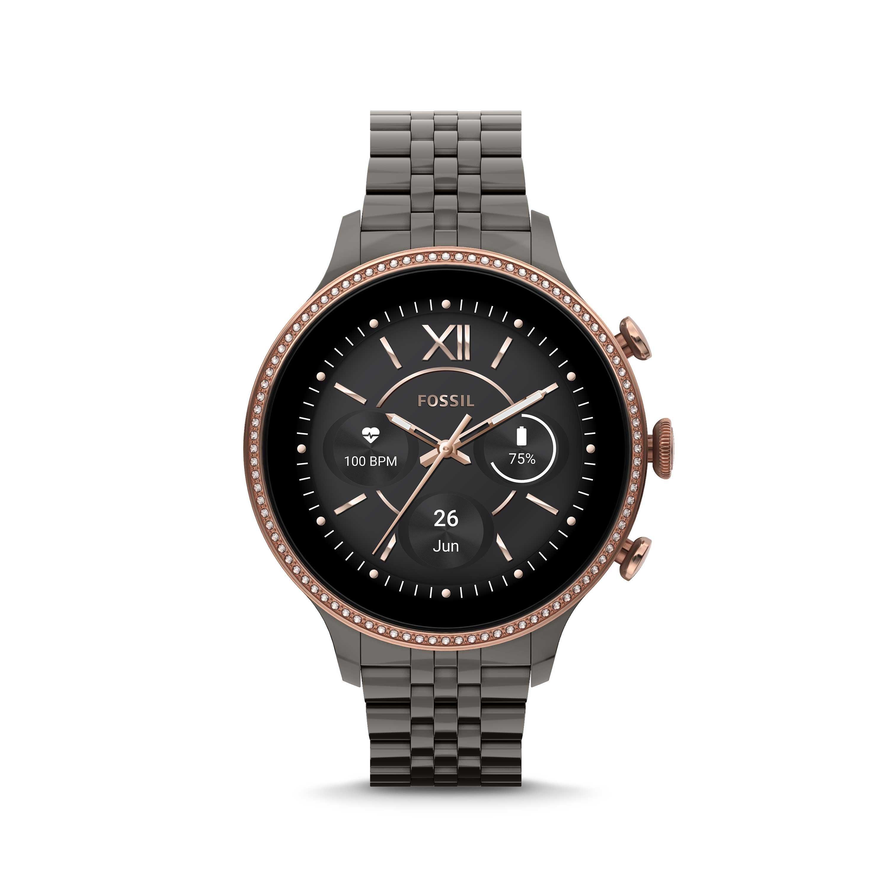 Fossil Gen 6 42mm Smartwatch with Gunmetal Stainless Steel