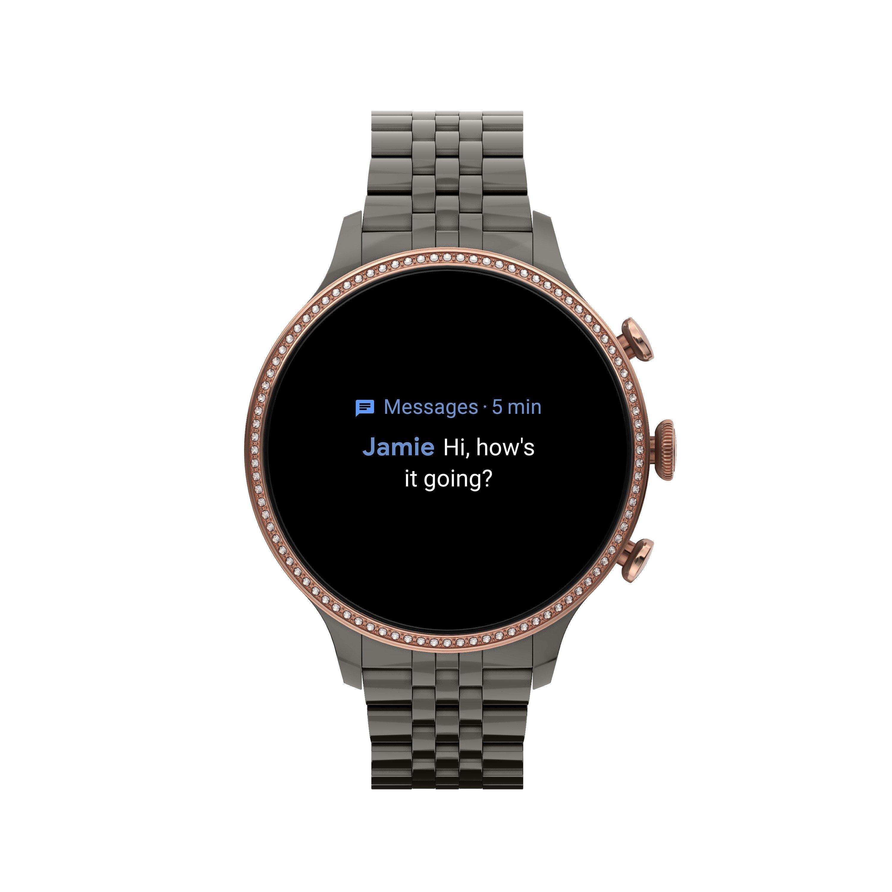 Fossil Gen 6 42mm Smartwatch with Gunmetal Stainless Steel Bracelet