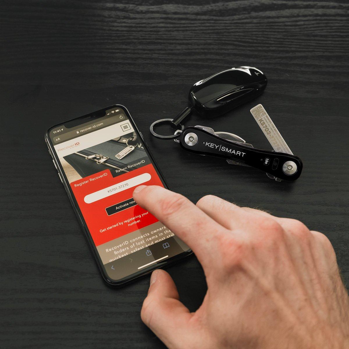 KeySmart RecoverID Mini Lost and Found Recovery Tag