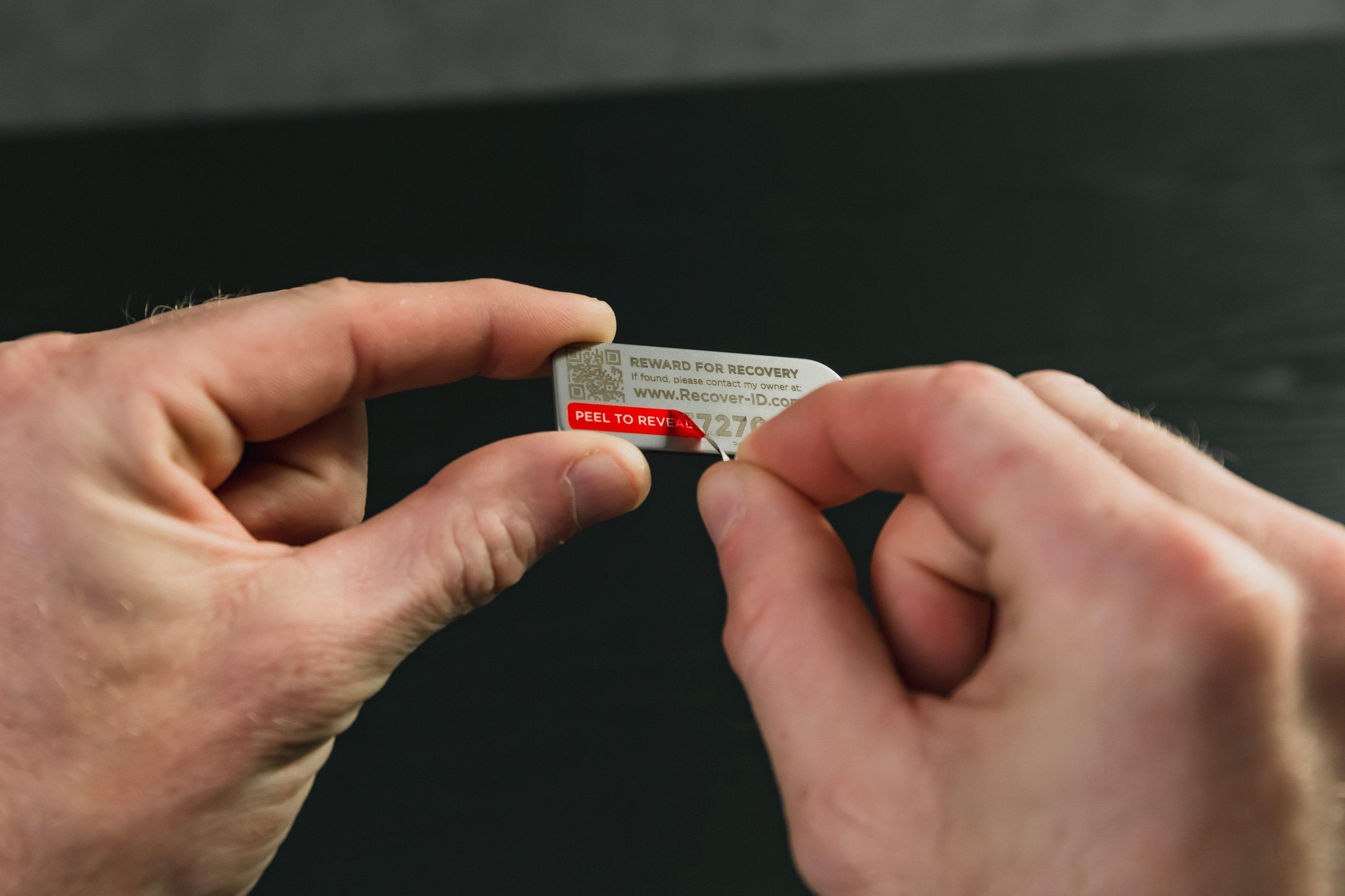 KeySmart RecoverID Lost and Found Recovery Tag 1 Pack