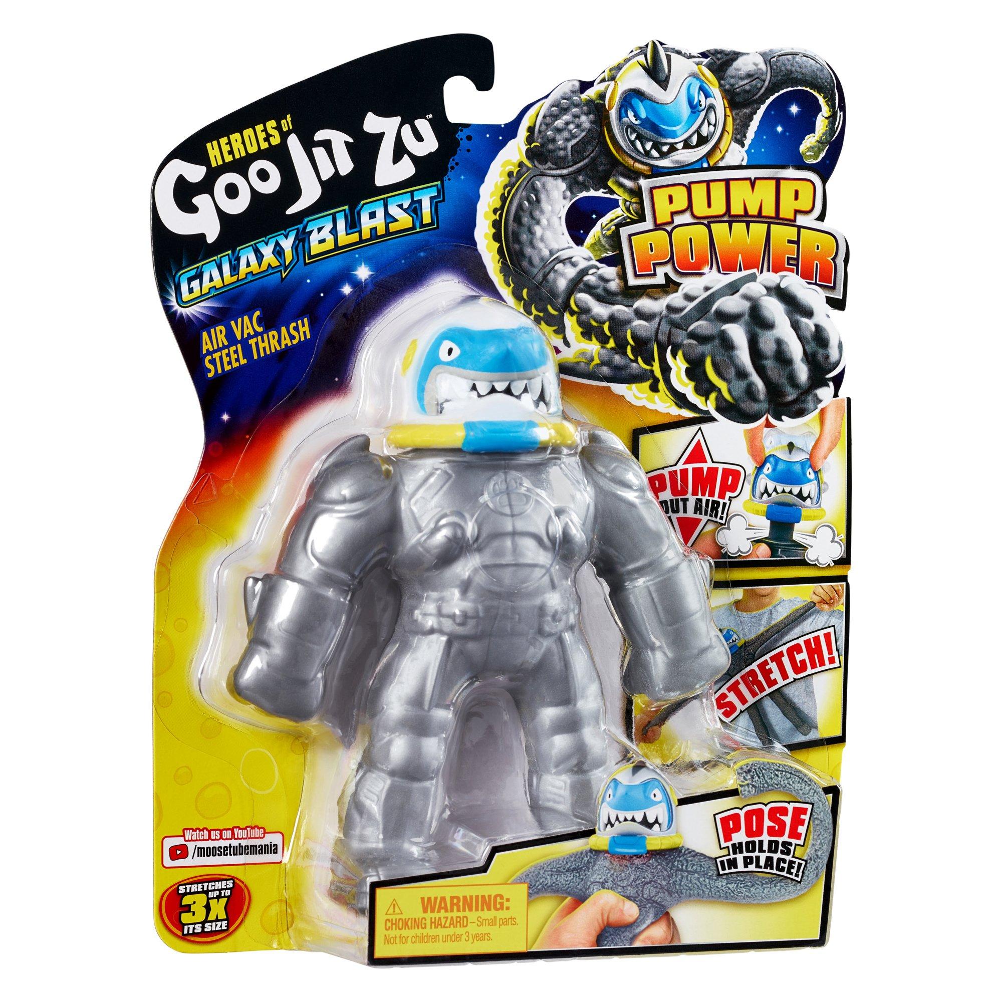 Heroes of Goo Jit Zu Galaxy Attack, Action Figure Pump Power - Air Vac  Thrash 