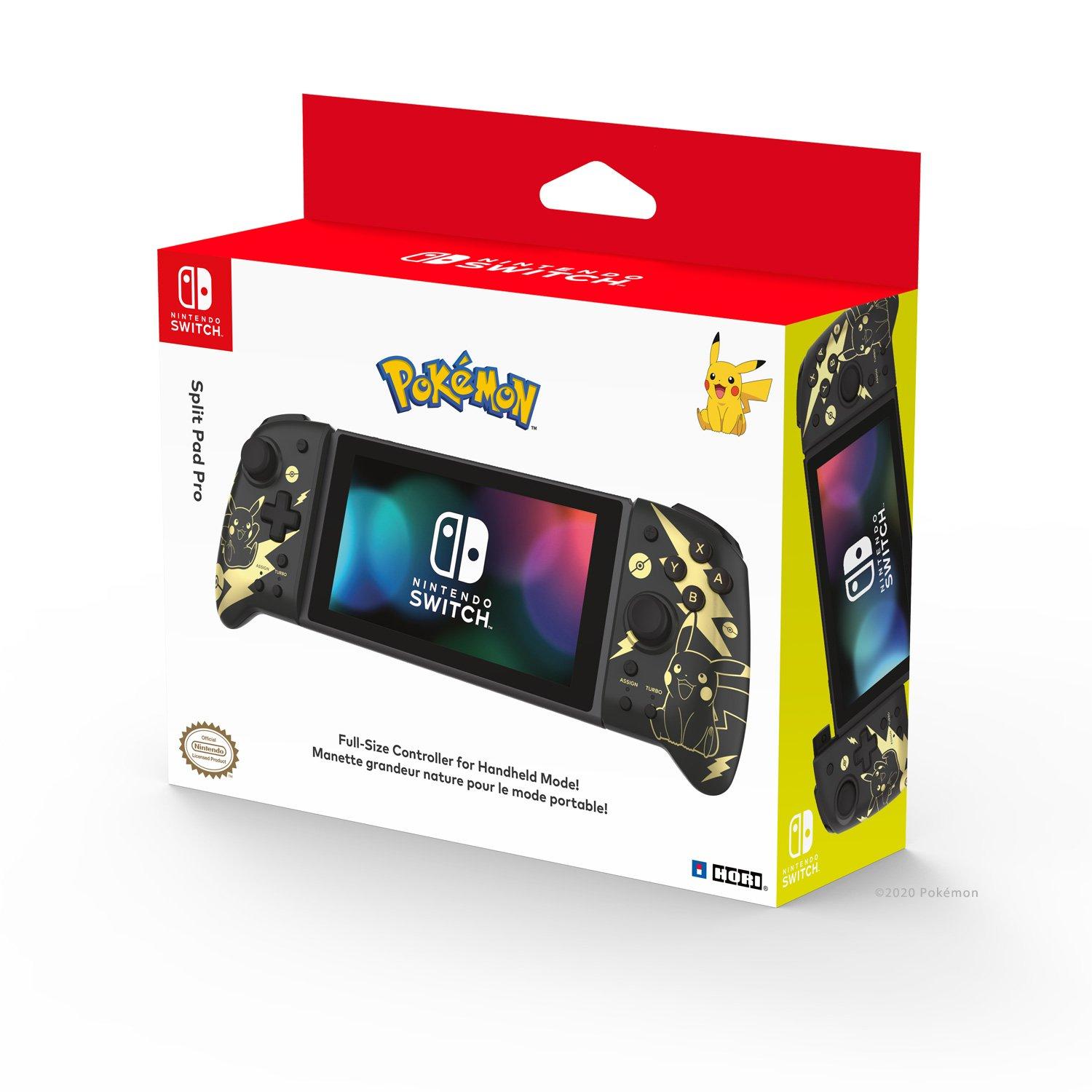 Hori Pokemon Pikachu Split Pad Pro Controller for Nintendo Switch Black/Gold