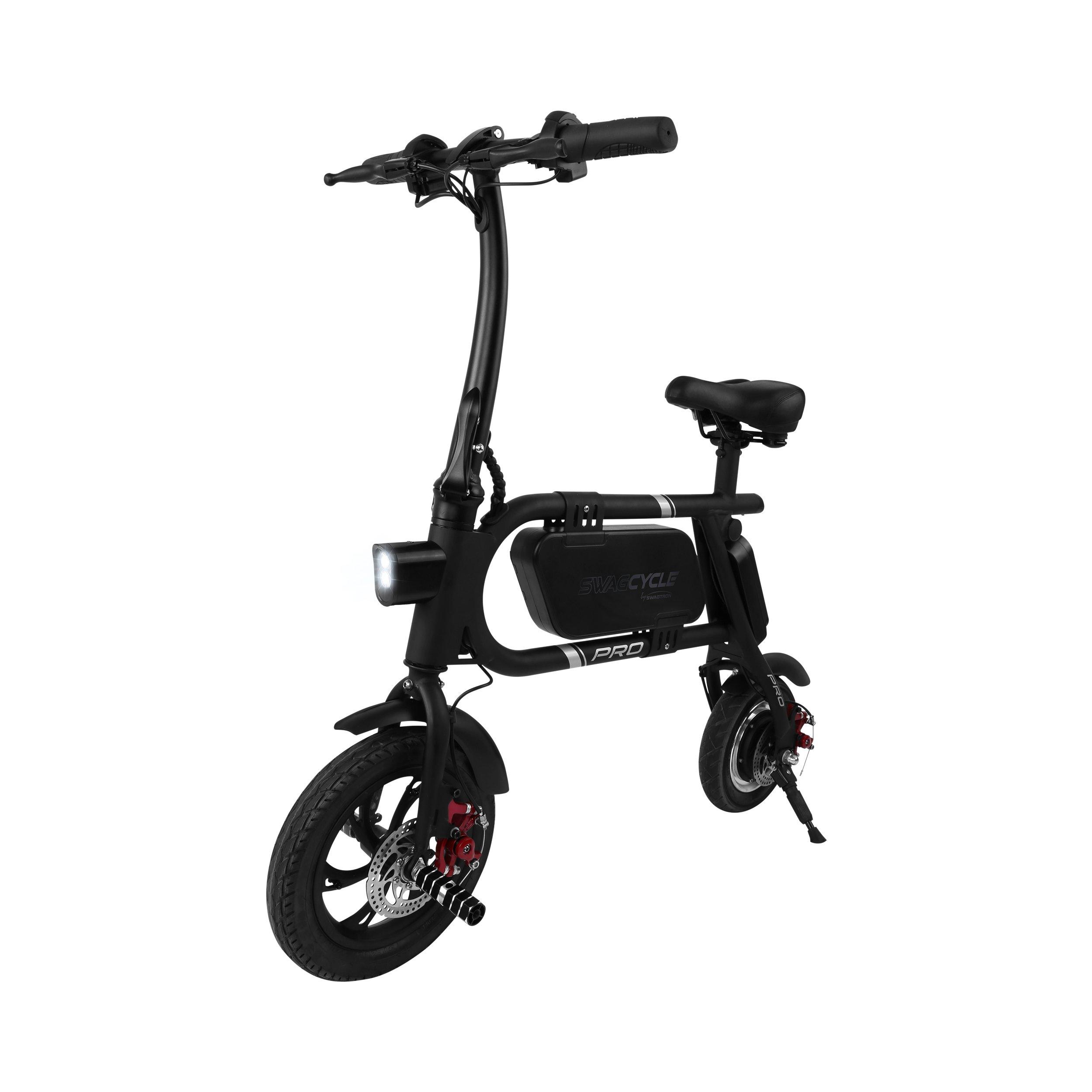Swagtron Swagcycle Pro Pedal-Free Folding Electric Bicycle