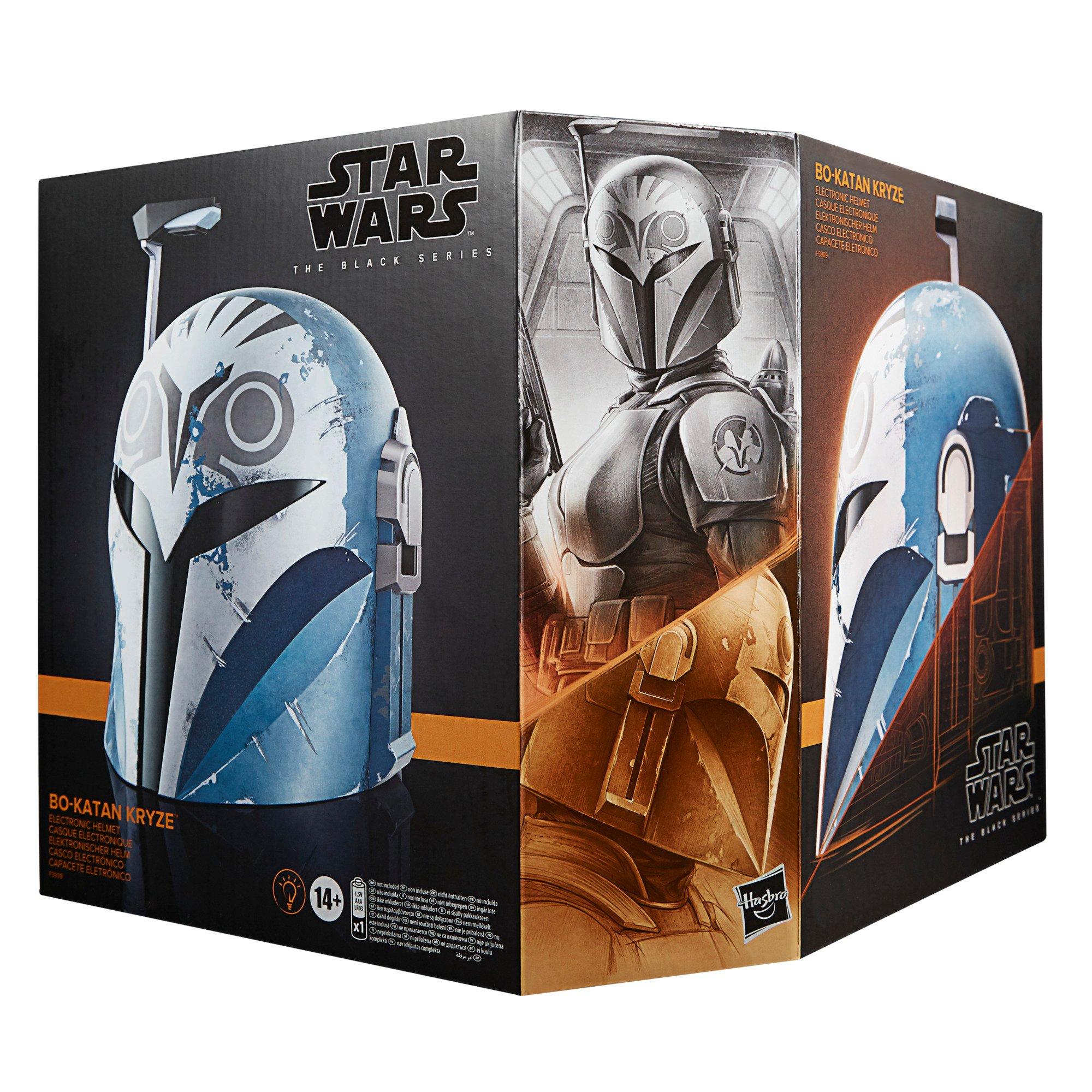 STAR WARS The Black Series The Mandalorian Premium Electronic Helmet  Roleplay Collectible, Toys for Kids Ages 14 and Up