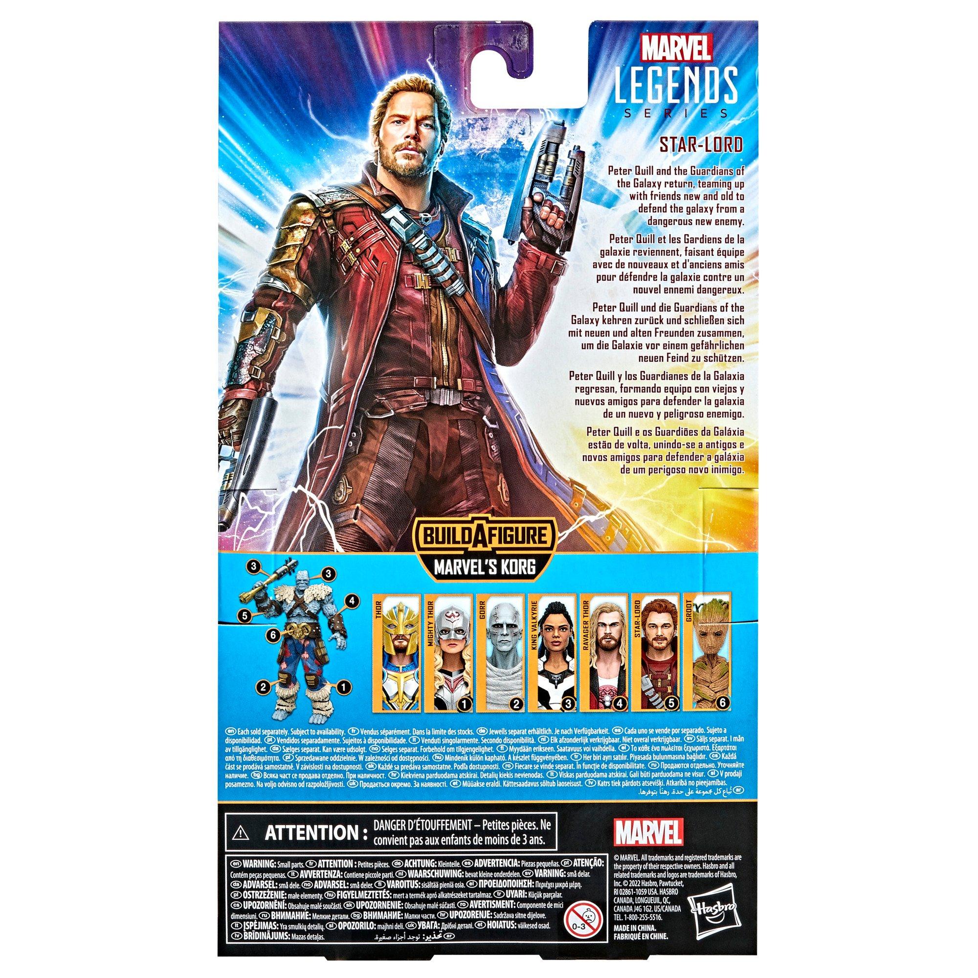 list item 9 of 9 Hasbro Marvel Legends Series Thor: Love and Thunder Star-Lord Build-A-Figure 6-in Action Figure