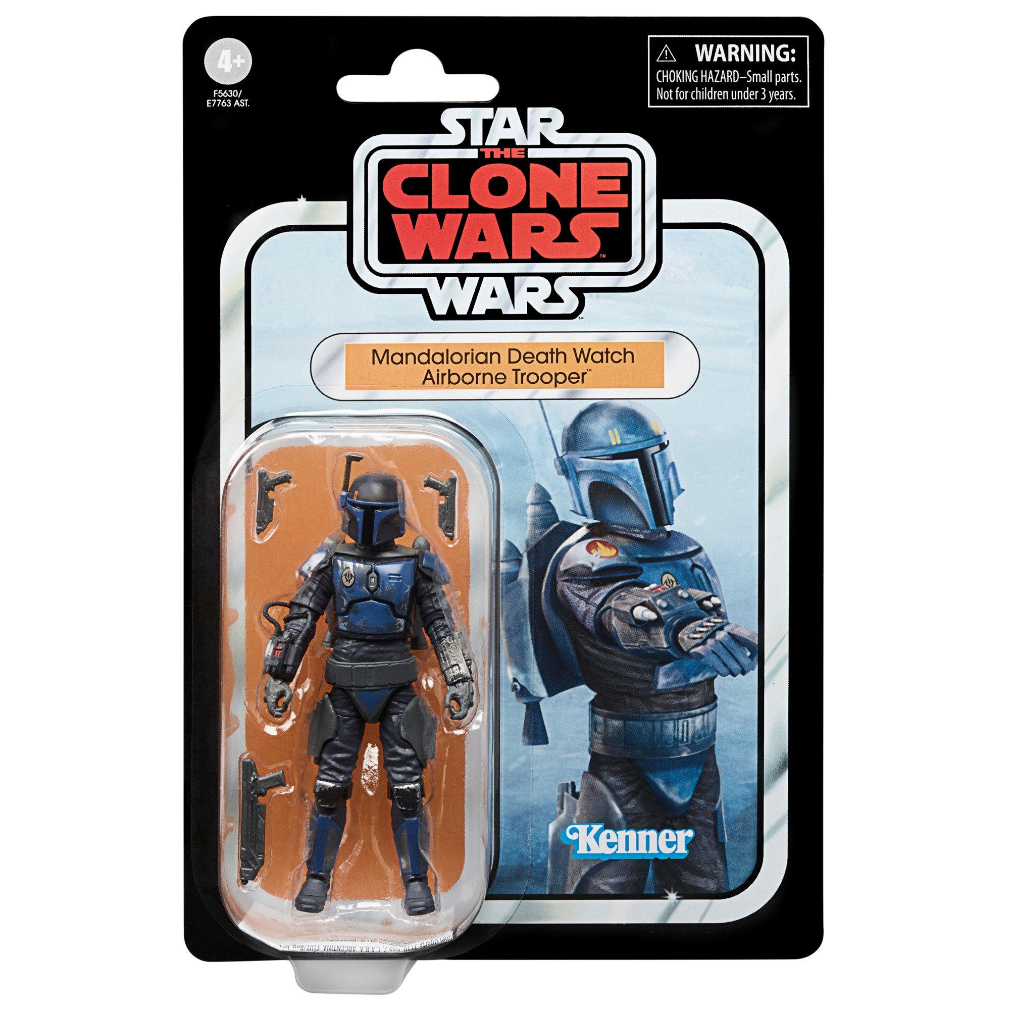 list item 6 of 6 Hasbro Star Wars The Clone Wars The Vintage Collection Mandalorian Death Watch Airborne Trooper 3.75-in Action Figure