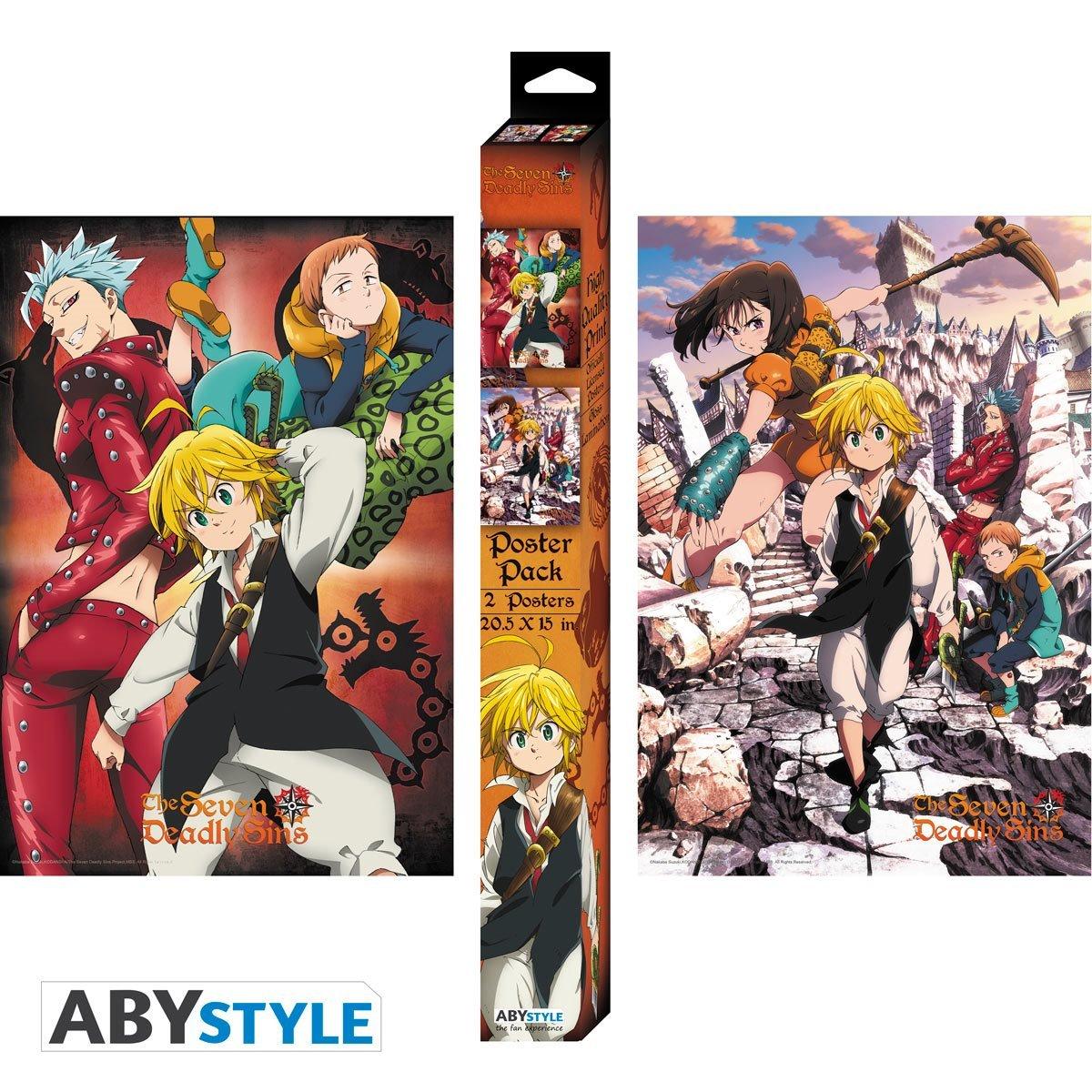 list item 1 of 3 ABYstyle The Seven Deadly Sins Boxed Poster Twin Pack