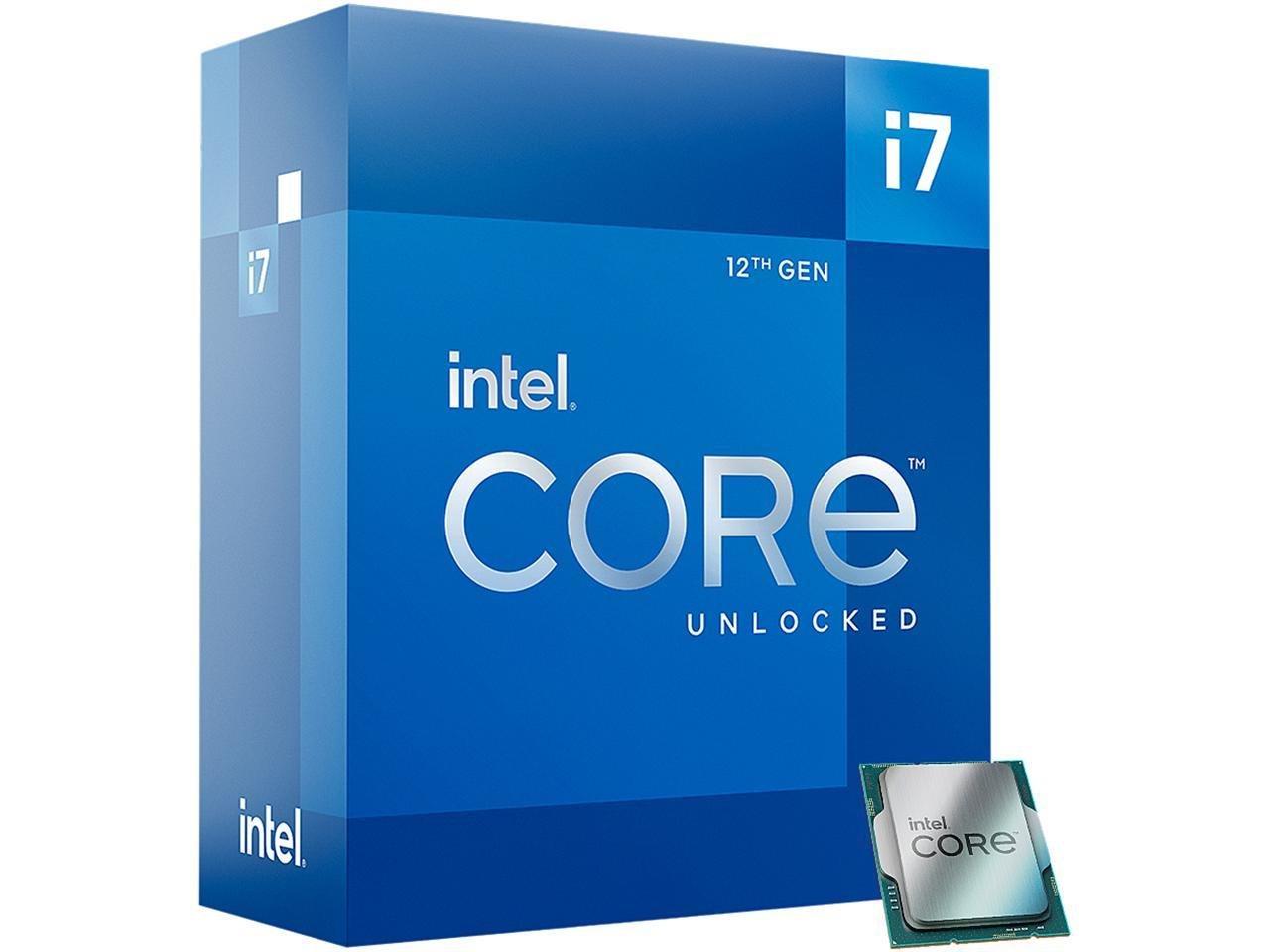 list item 1 of 5 Intel Core i7-12700K CPU 12 (8P+4E) Cores up to 5.0 GHz Unlocked LGA1700 (Intel 600 Series) 125W