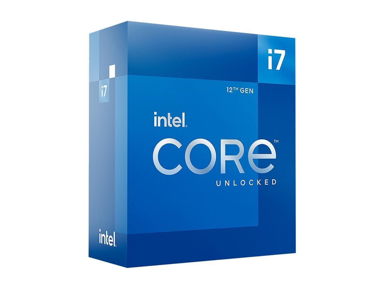 Intel Core i7-12700K CPU 12 (8P+4E) Cores up to 5.0 GHz Unlocked LGA1700 (Intel 600 Series) 125W