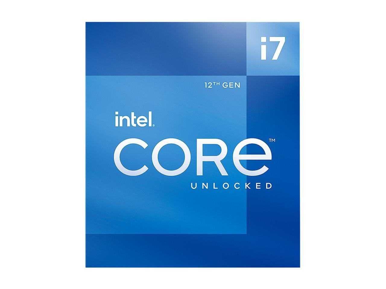 Intel Core i7-12700K CPU 12 (8P+4E) Cores up to 5.0 GHz Unlocked LGA1700  (Intel 600 Series) 125W