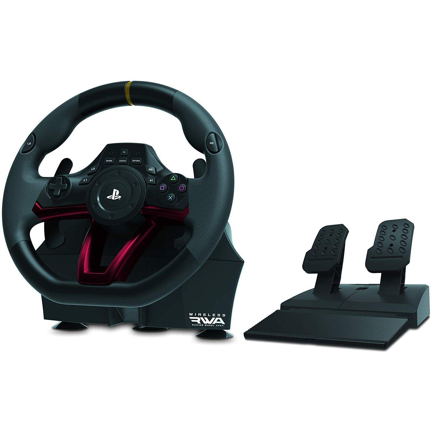 HORI Racing Wheel APEX Wireless Controller for PlayStation 4 Black |  GameStop