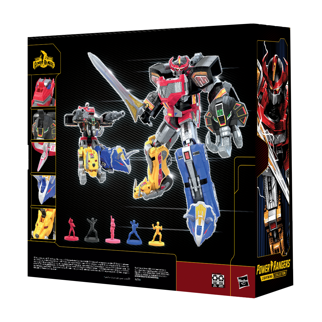 list item 15 of 16 Hasbro Mighty Morphin Power Rangers Zord Ascension Project Dino Megazord Action Figure