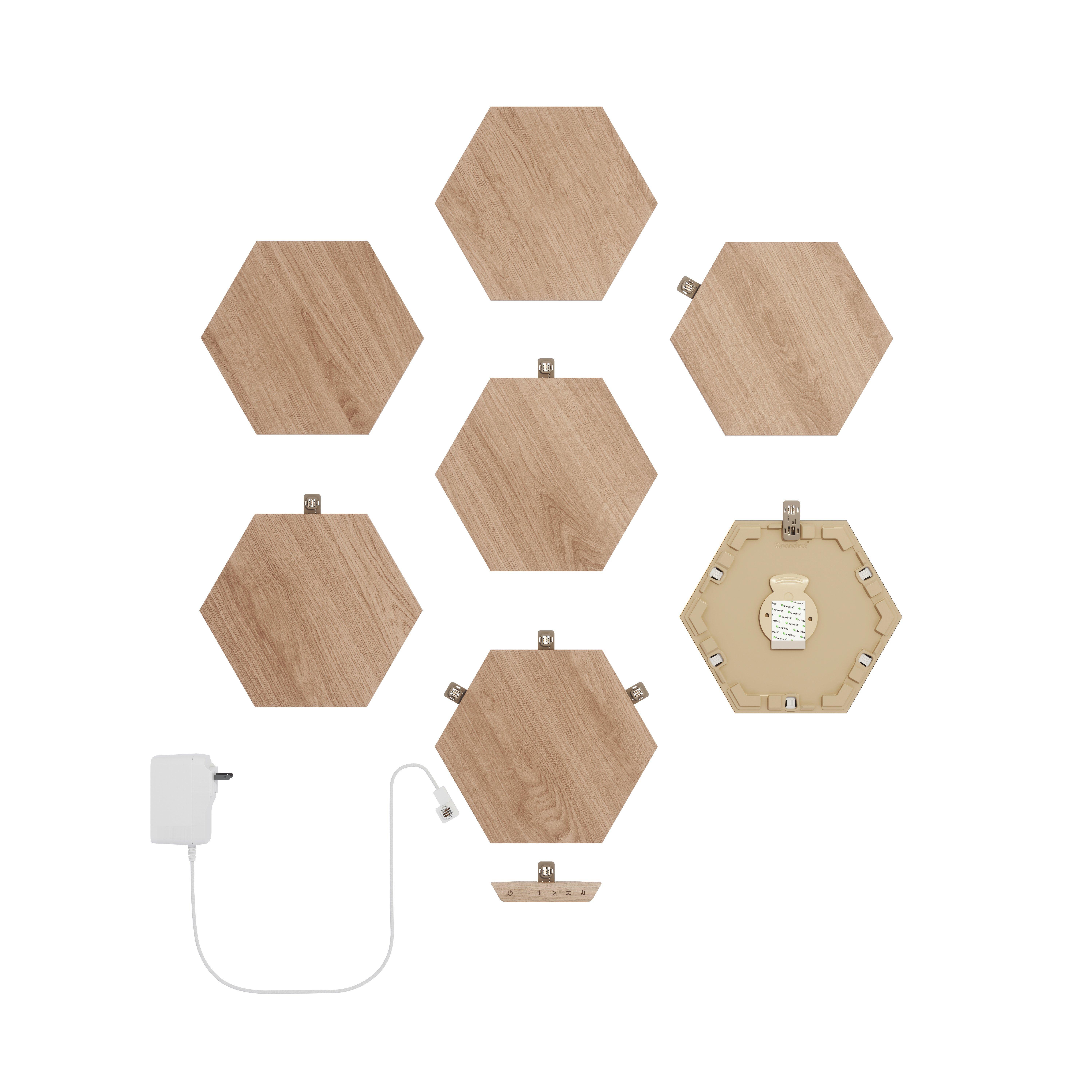 Nanoleaf Elements Wood Look Smarter Kit 7-Panels