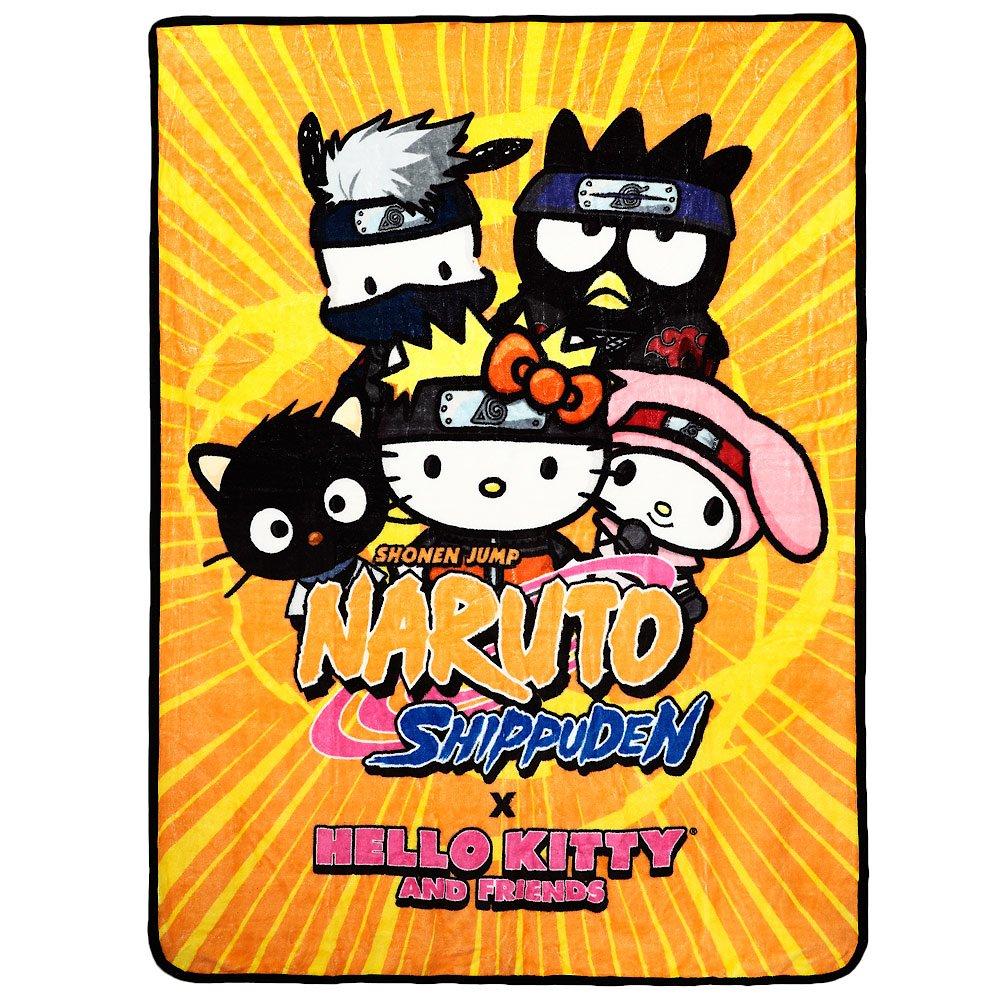 Naruto Shippuden x Hello Kitty and Friends Fleece Throw