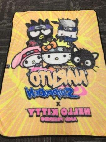 Naruto Shippuden x Hello Kitty and Friends Fleece Throw