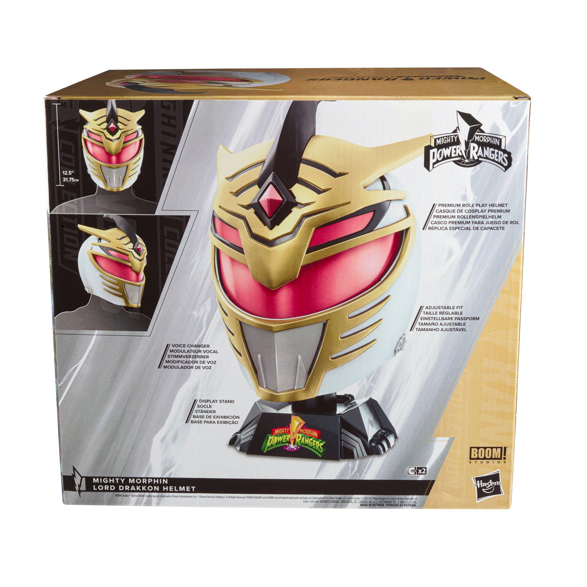 Hasbro Power Rangers Lightning Collection Premium Mighty Morphin Lord Drakkon Full Scale Helmet GameStop Exclusive