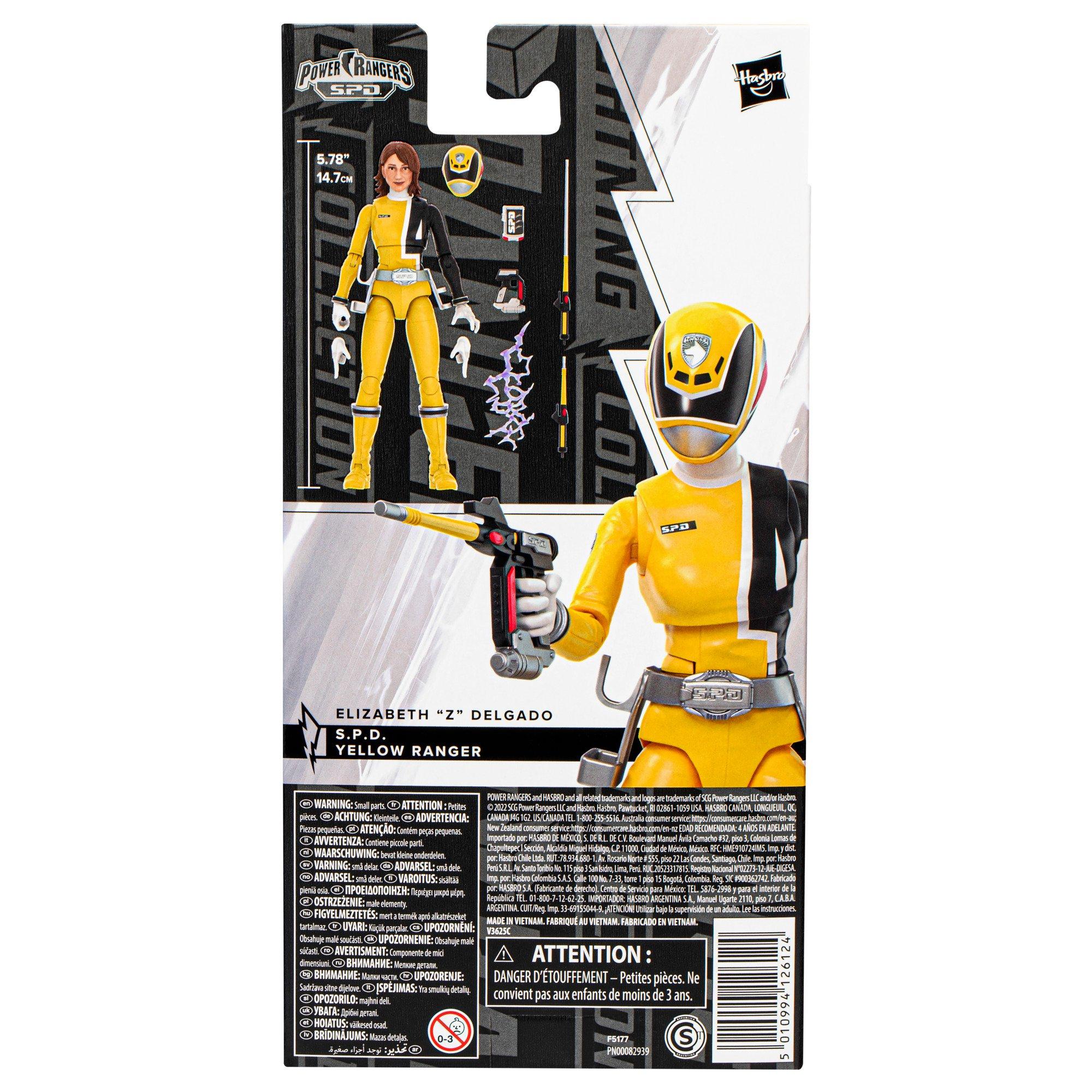 Hasbro Power Rangers Lightning Collection  S.P.D. Yellow Ranger 6-in Action Figure