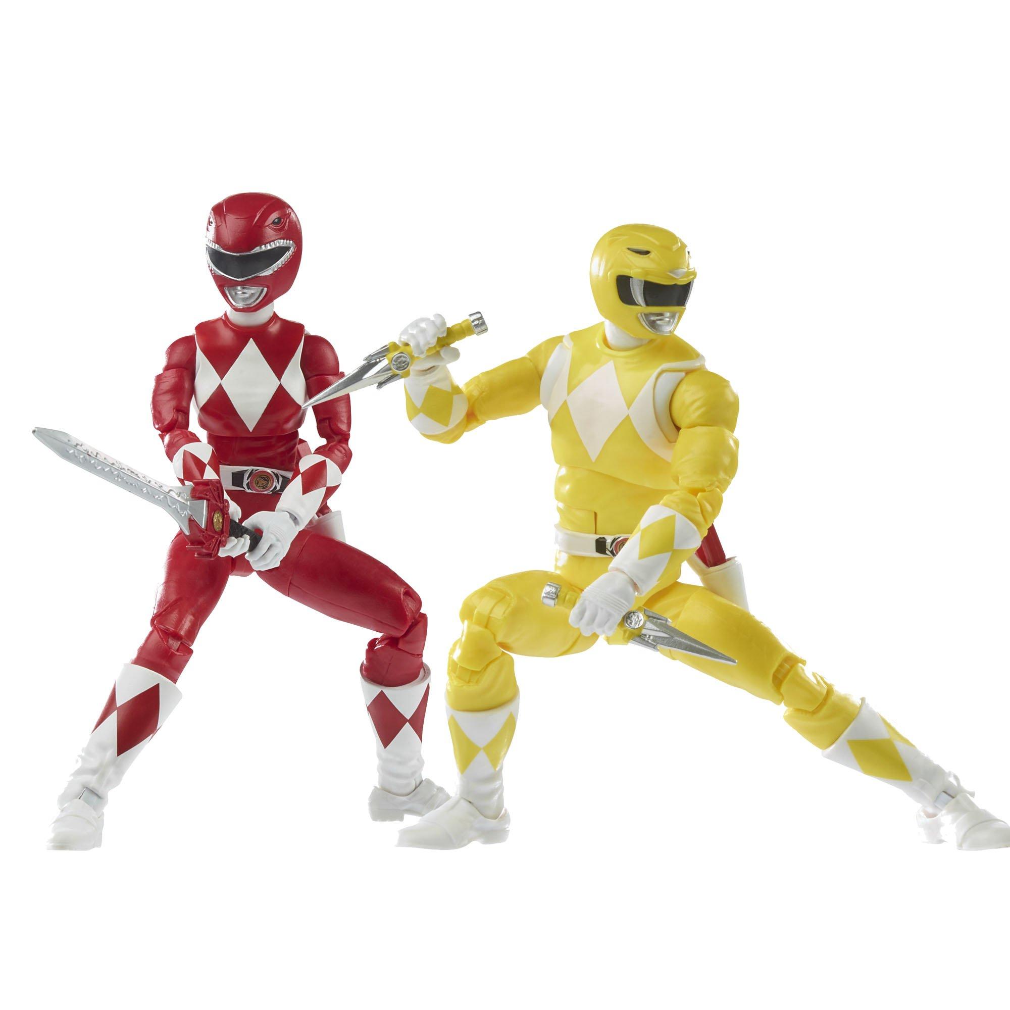 list item 1 of 17 Power Rangers Lightning Collection Mighty Morphin Red Ranger Trini and Yellow Ranger Jason GameStop Exclusive