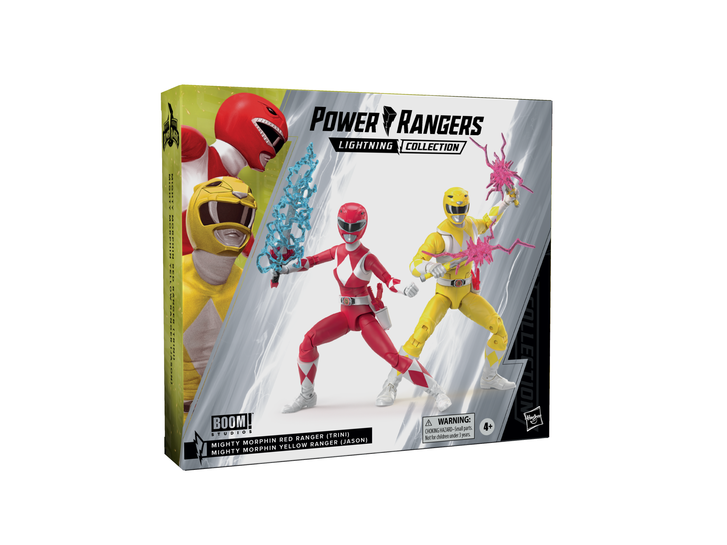 list item 16 of 17 Power Rangers Lightning Collection Mighty Morphin Red Ranger Trini and Yellow Ranger Jason GameStop Exclusive