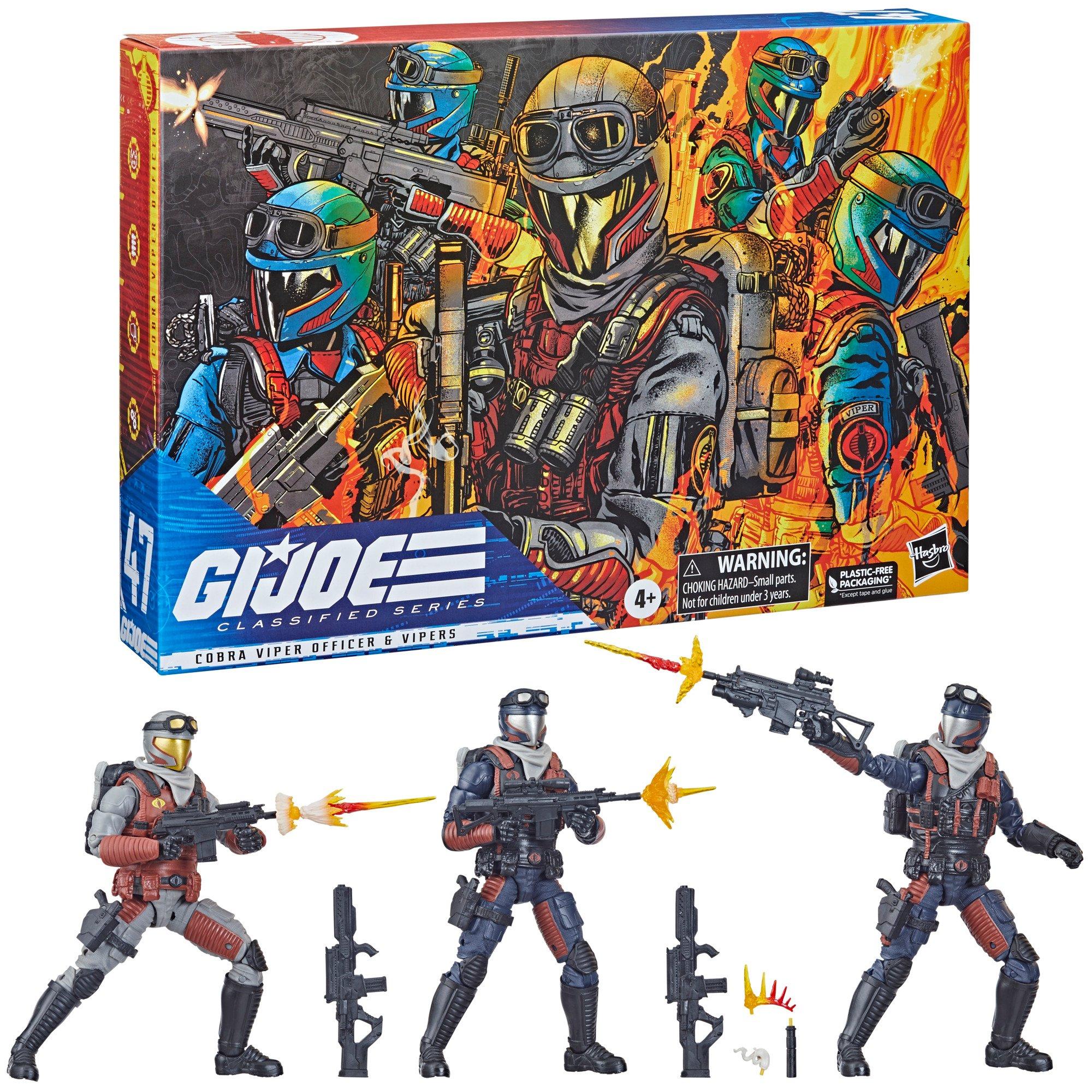 Hasbro G.I. Joe Classified Series Cobra Viper Officer and Vipers 6-in Scale Action Figures