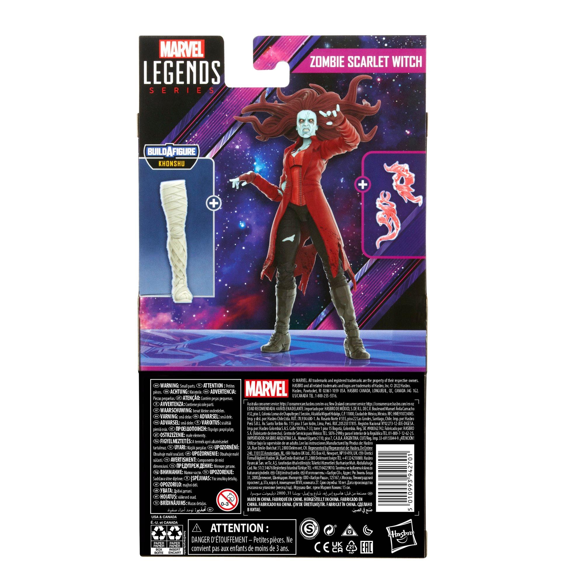 Hasbro Marvel Legends Series What If...? Zombie Scarlet Witch 6-in Action Figure