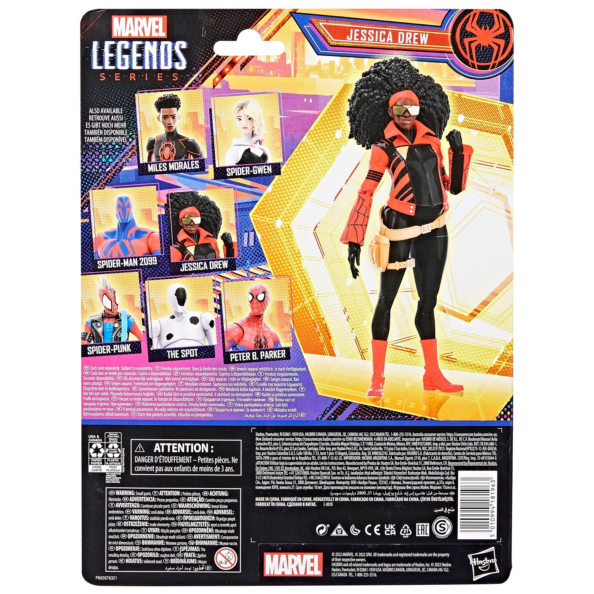 Hasbro Marvel Legends Series Spider-Man: Across the Spider-Verse (Part One) Jessica Drew 6-in Action Figure