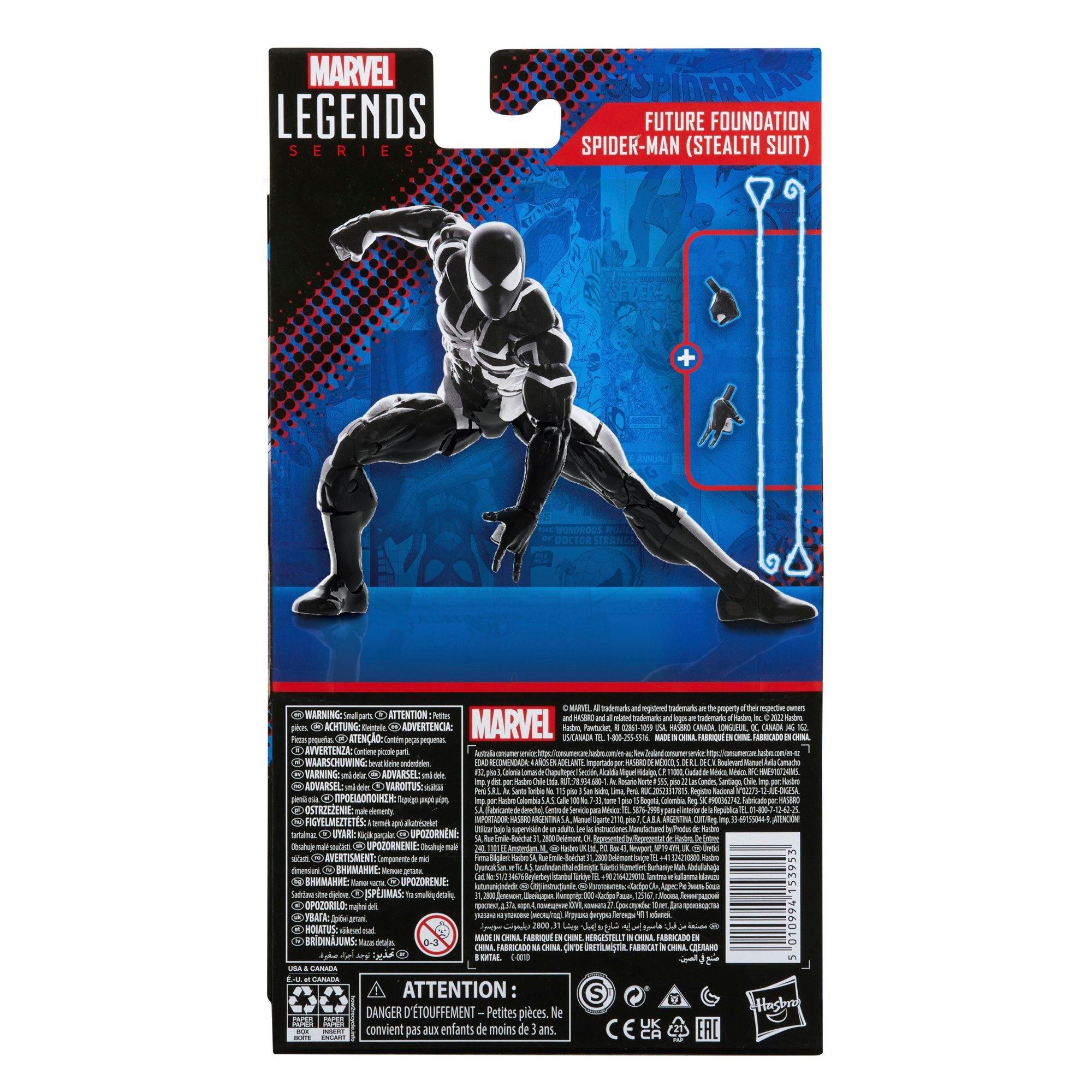 Hasbro Marvel Legends Series Spider-Man Future Foundation Spider-Man (Stealth Suit) 6-in Action Figure