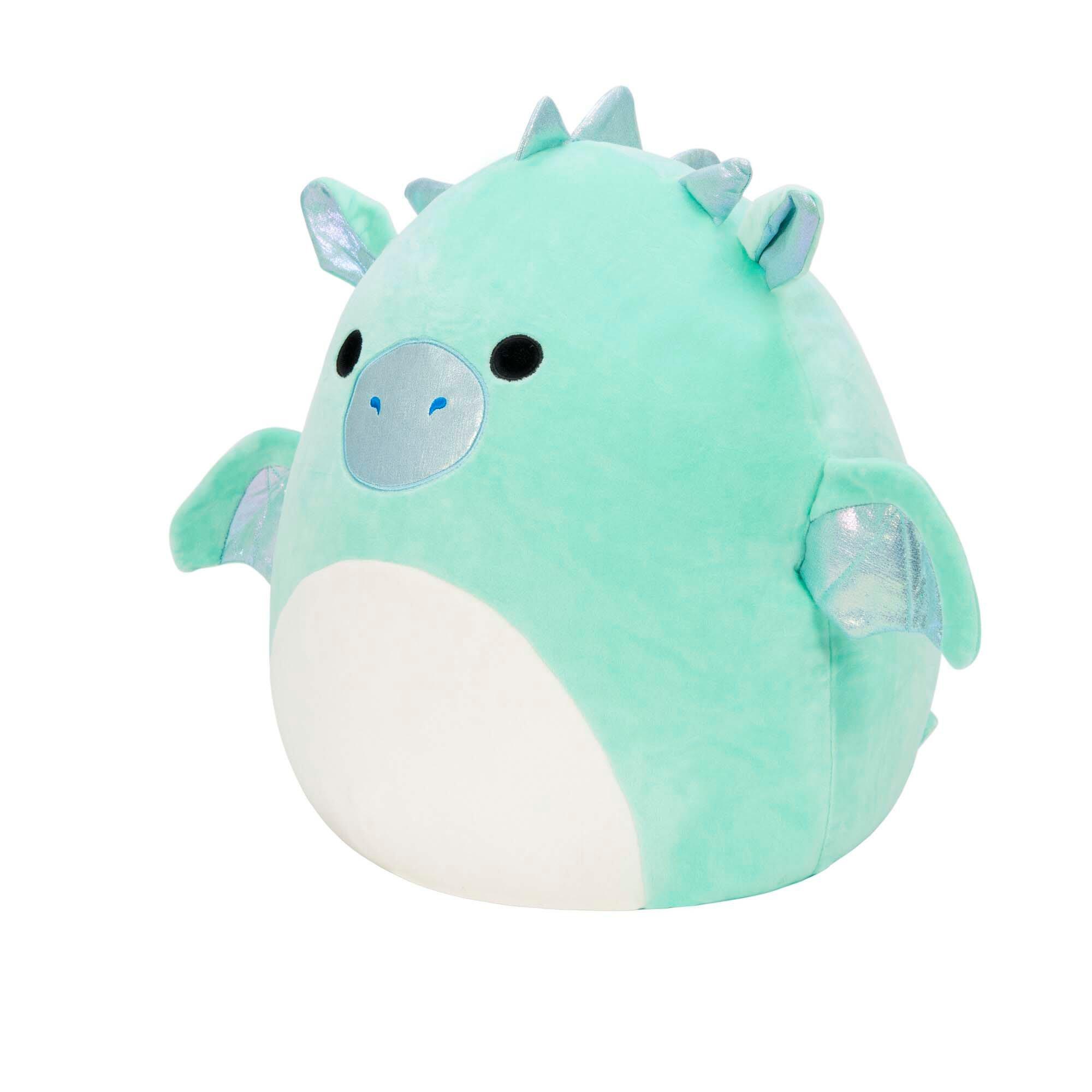 squishmallow teal dragon plush 16 inch