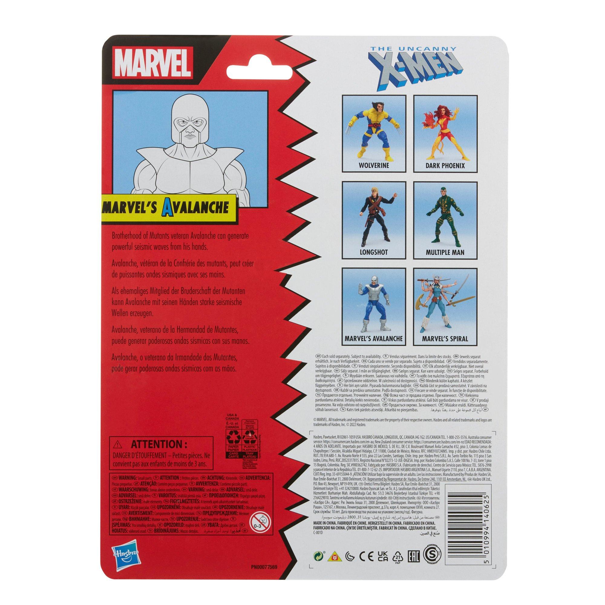 Hasbro Marvel Legends Series X-Men Avalanche 6-in Action Figure