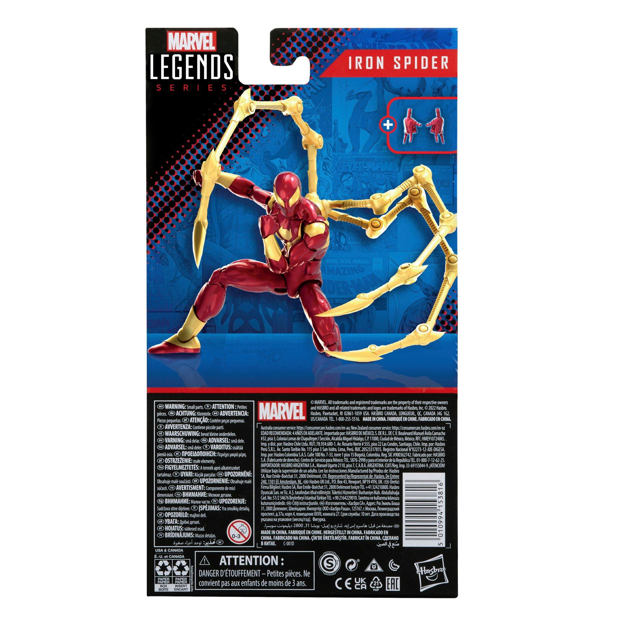 list item 7 of 7 Hasbro Marvel Legends Series Spider-Man Iron Spider 6-in Action Figure