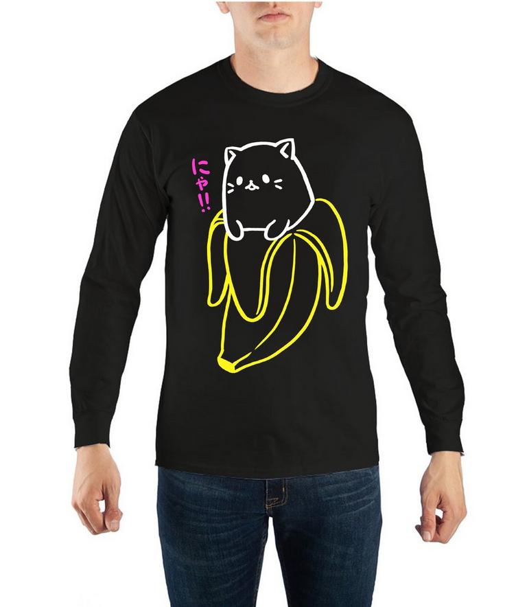 Bananya CrunchyRoll Fleece Long Sleeve Unisex T-Shirt