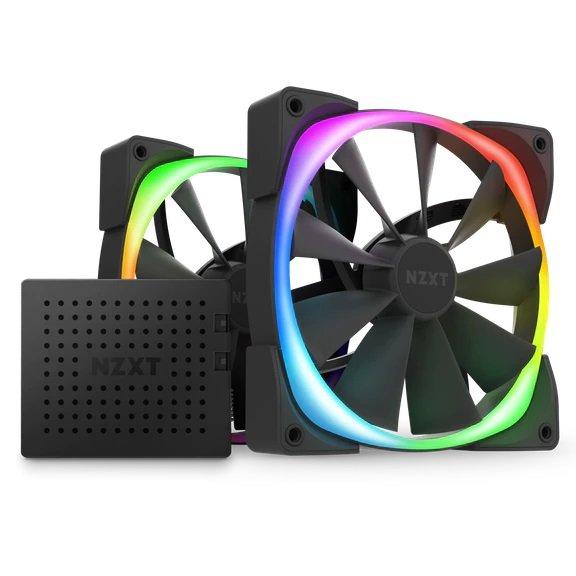 NZXT Aer RGB 2 140mm Computer Case Fan Twin Starter Pack