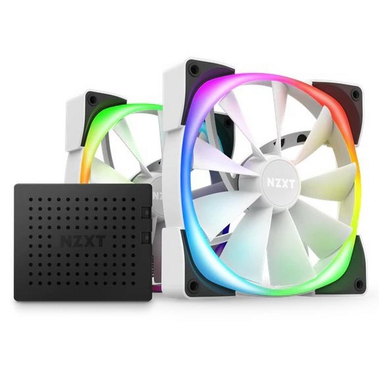 NZXT Aer RGB 2 140mm Computer Case Fan Twin Starter Pack | GameStop