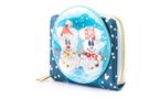 Loungefly Disney Snowman Mickey and Minnie Mouse Snow Globe Zip Around Wallet