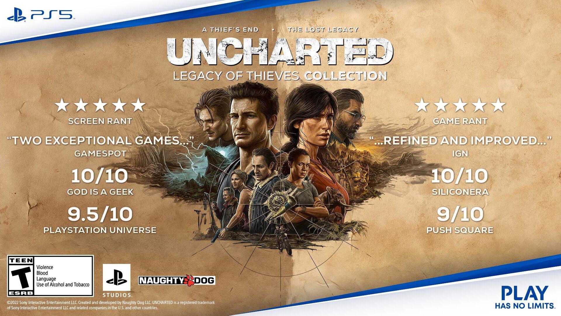  UNCHARTED: Legacy of Thieves Collection (PS5) : Video Games
