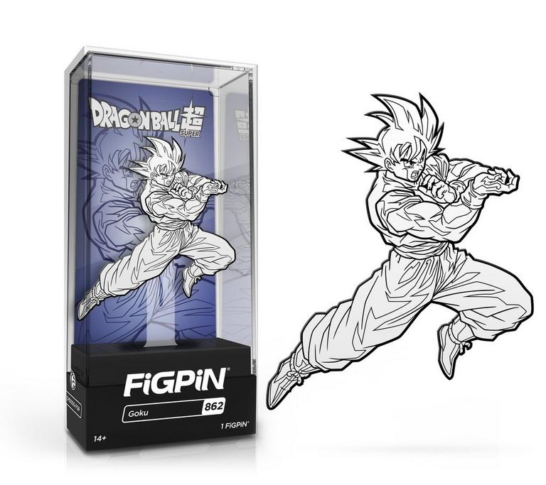 FiGPiN Dragon Ball Super Goku Action Black and White GameStop Exclusive Enamel Pin