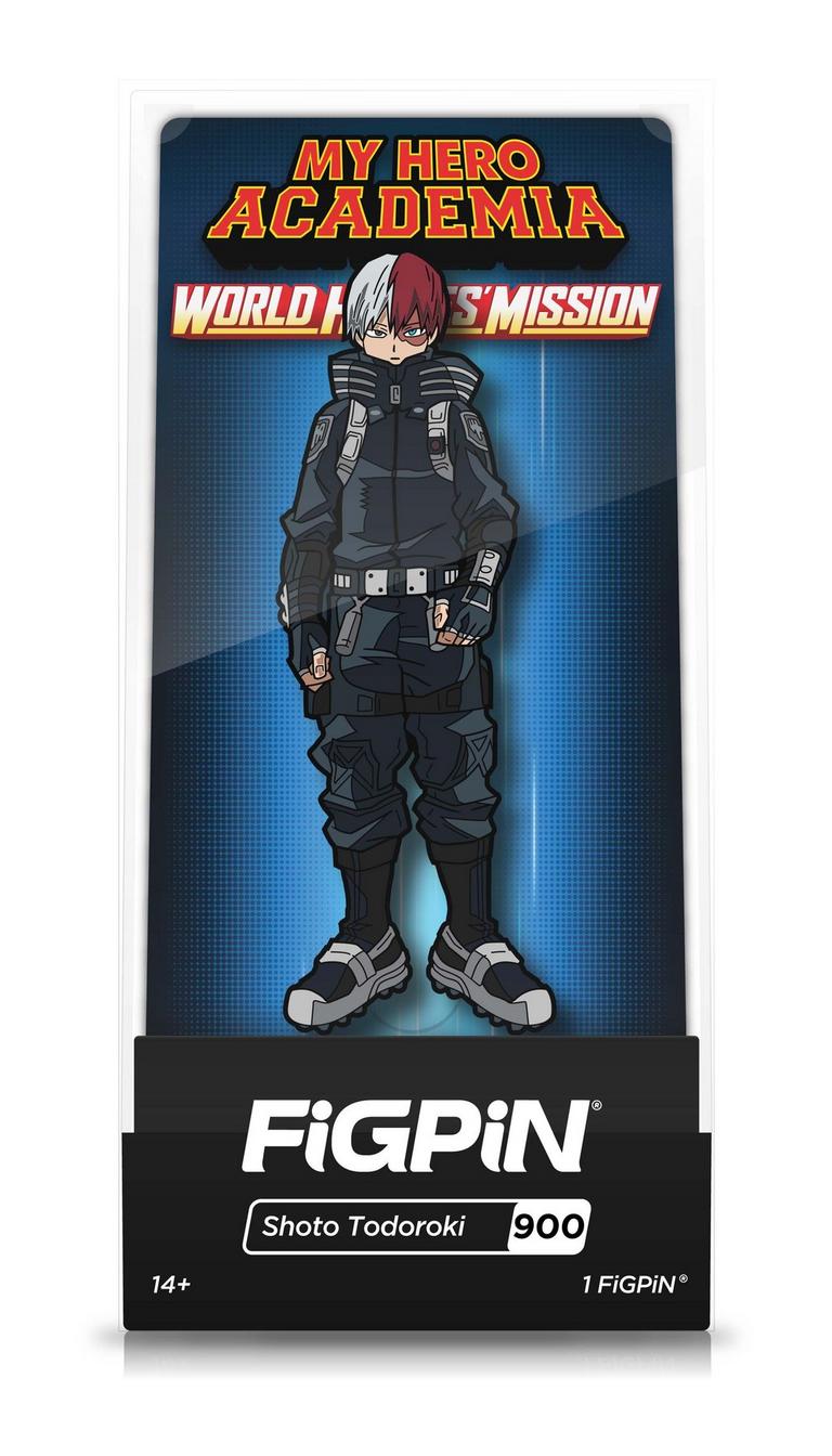 FiGPiN My Hero Academia World Heroes Mission Shoto Todoroki Glitter GameStop Exclusive Enamel Pin