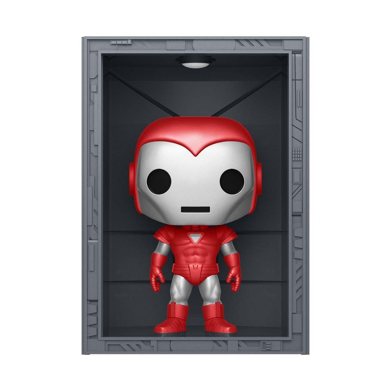 Funko POP! Deluxe Marvel Hall of Armor: Iron Man Silver Centurion PX Exclusive 3.75-in Vinyl Bobblehead Figure