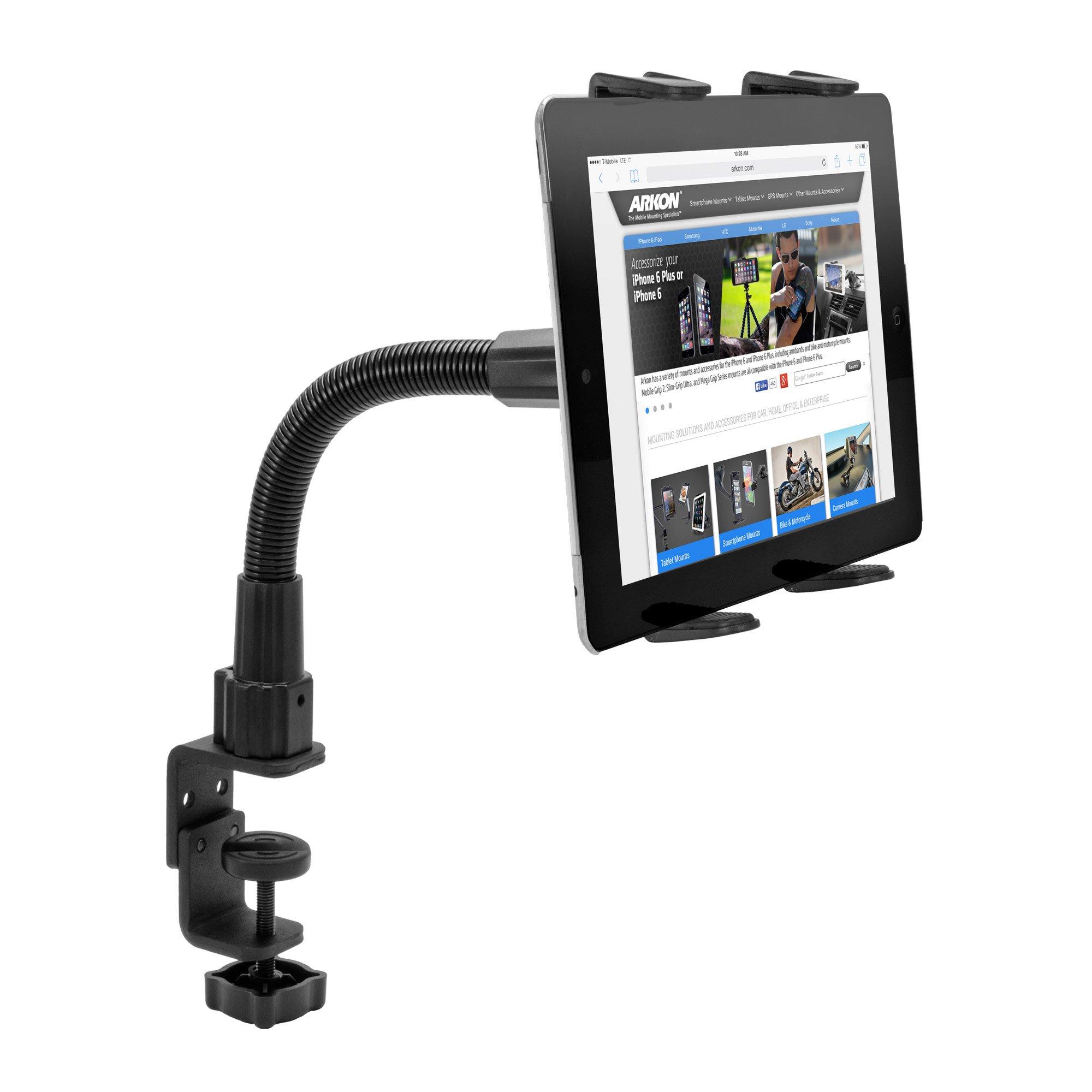 Arkon Adjustable Heavy Duty 12" Flexible Clamp Tablet Desk Mount for iPad Air 