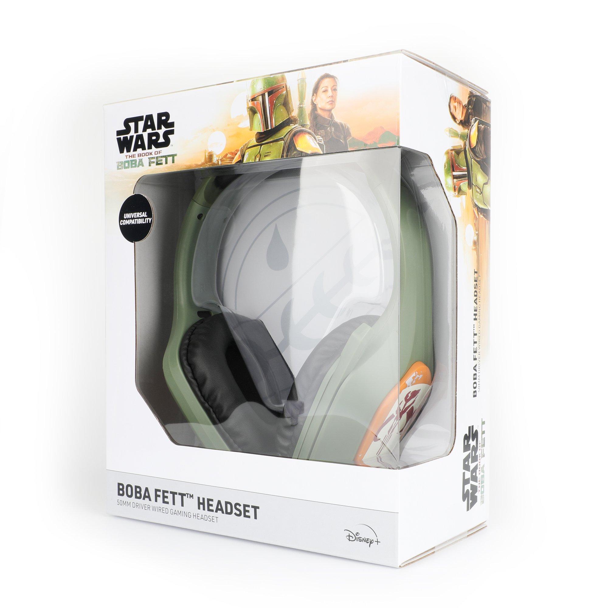 Geeknet Star Wars Boba Fett 40mm Driver Wired Gaming Headset GameStop Exclusive