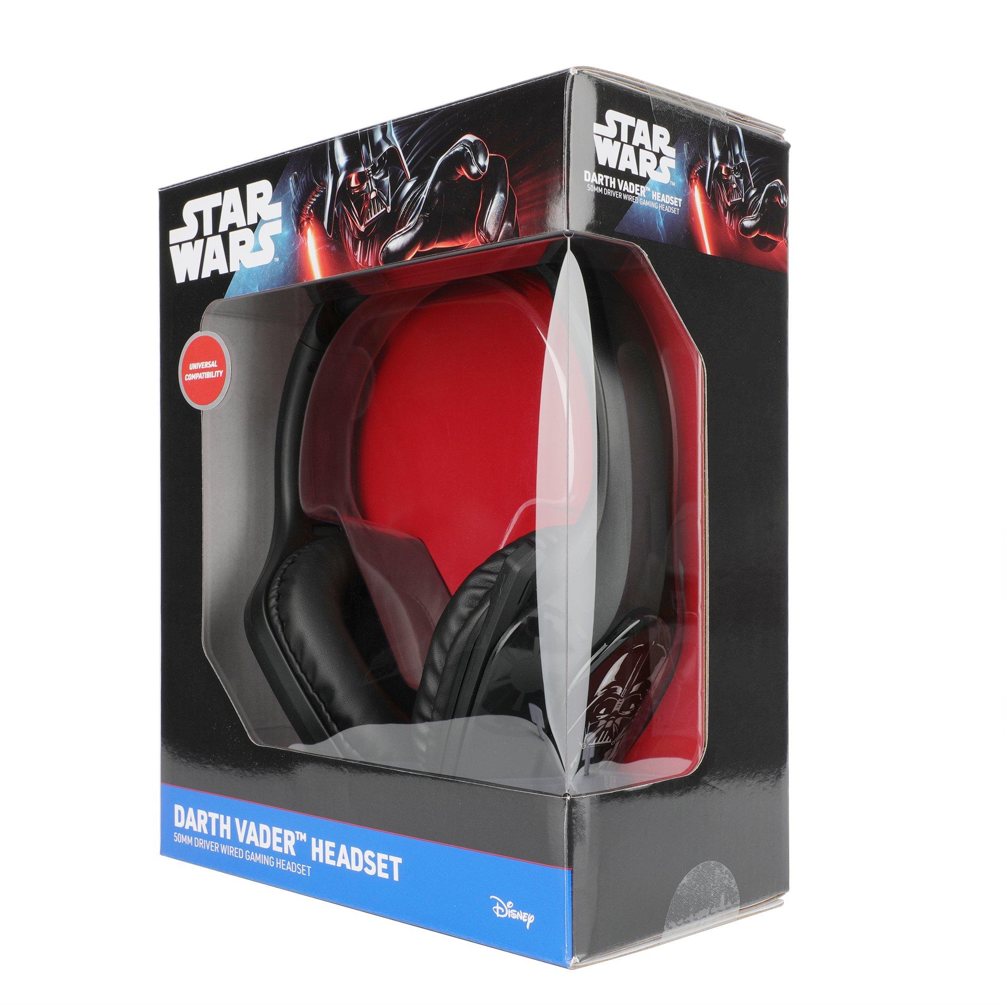 Geeknet Star Wars Darth Vader 40mm Driver Wired Gaming Headset for