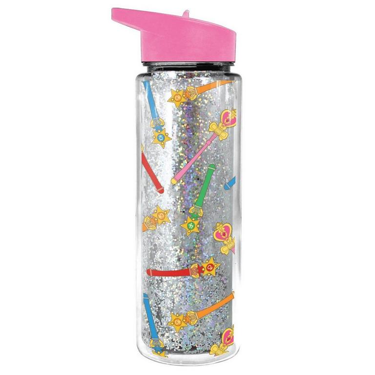 Sailor Moon Staff Plastic Glitter 18 oz. Water Bottle