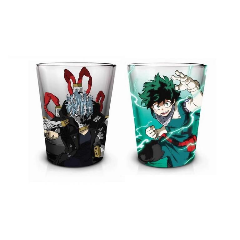 My Hero Academia Hero and Villain 2 oz. Shot Glasses 2-Pack
