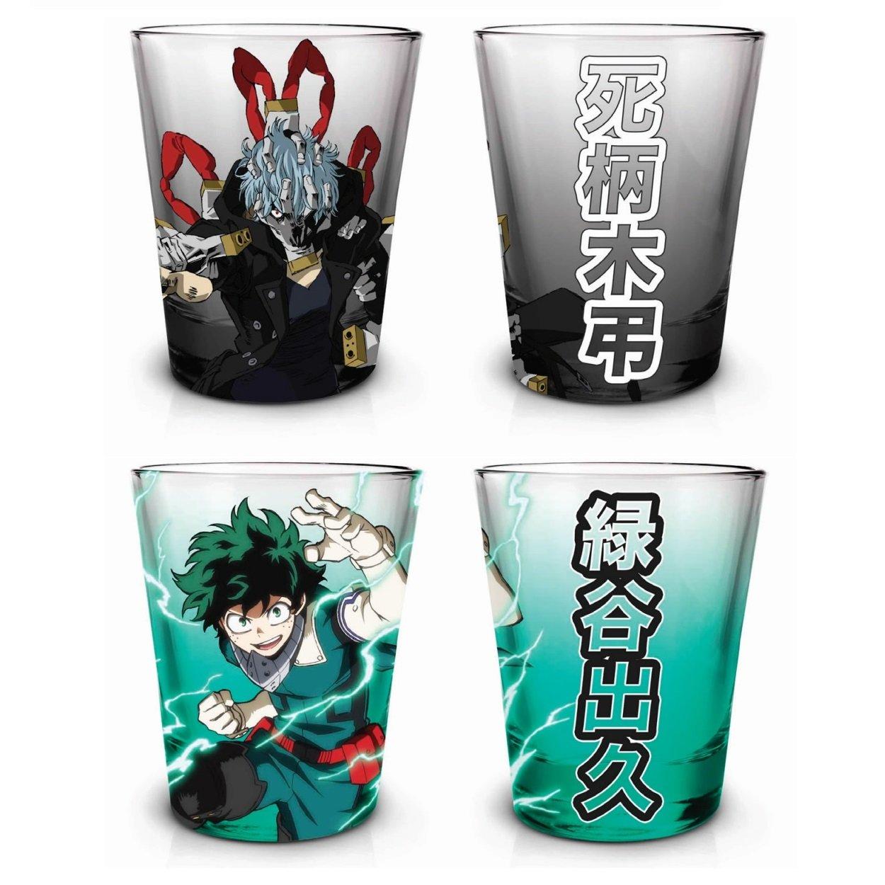 My Hero Academia Hero and Villain 2 oz. Shot Glasses 2-Pack